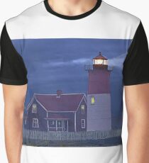 Lighthouse at night Graphic T-Shirt