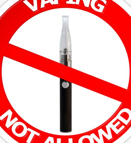 No Vaping: Stickers | Redbubble