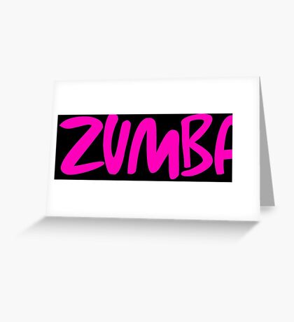 Zumba: Greeting Cards | Redbubble