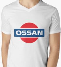 NISSAN parody - OSSAN LOGO Men's V-Neck T-Shirt