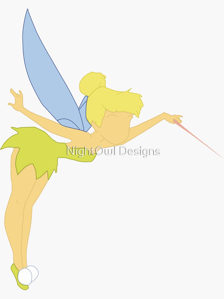 Tinkerbell Sticker By Royaldesign Redbubble 