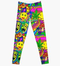 Mardi Gras Collage Leggings