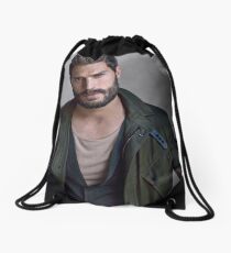 Jamie Dornan Handsome by ar Drawstring Bag