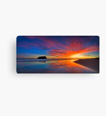 pre dawn inkblot - revisited Canvas Print