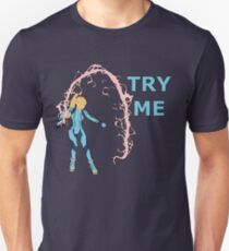 ZERO SUIT SAMUS | Super Smash Taunts | Try me Unisex T-Shirt