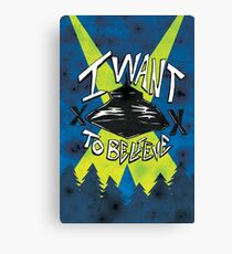 I Want To Believe Redux Canvas Print