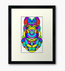Colorful Abstract Symmetrical Curves - The Bearded Rabbit Framed Print