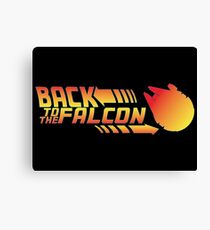 Back to the falcon Canvas Print