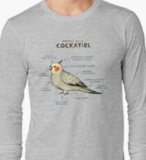 Anatomy of a Cockatiel Long Sleeve T-Shirt