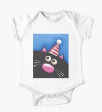 Party Cat in a red hat One Piece - Short Sleeve