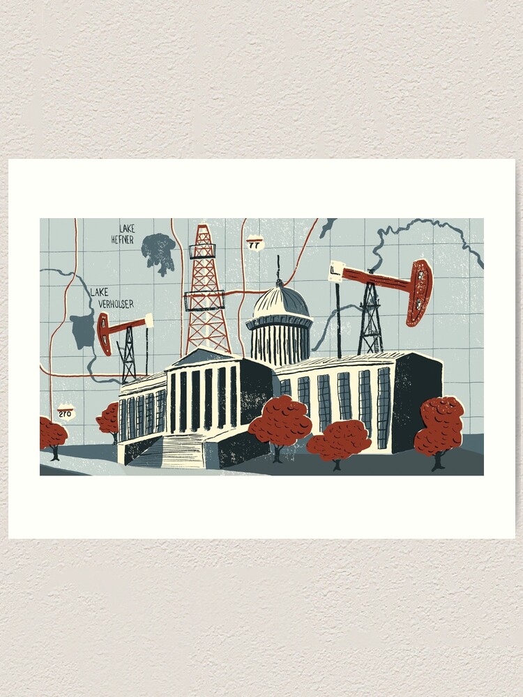 Alternate view of Oklahoma City Art Print