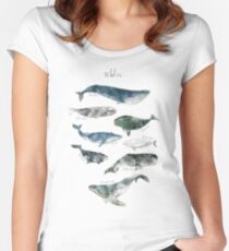 Wale Tailliertes Rundhals-Shirt