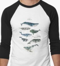 Whales Men's Baseball ¾ T-Shirt