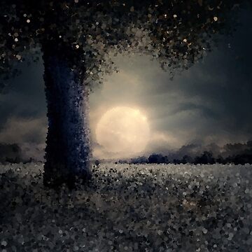 Artwork thumbnail, Cloudy Moonlight by MathenaArt