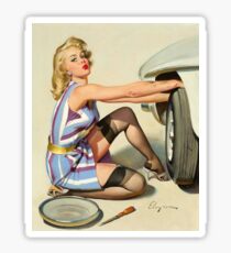 Gil Elvgren Appreciation T-Shirt no. 02 Sticker