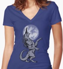 The Behemoth - Monochromatic Women's Fitted V-Neck T-Shirt