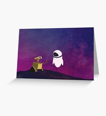 Wall-e minimal pop art design Greeting Card