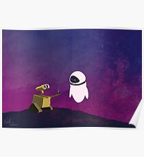 Wall-e minimal pop art design Poster