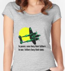 Camiseta entallada de cuello redondo In peace, sons bury their fathers.