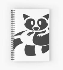 Waschbär wurde gefangen Spiralblock