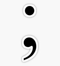 Semicolon Sticker