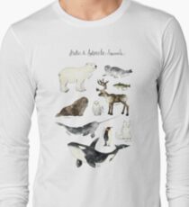 Arctic & Antarctic Animals Long Sleeve T-Shirt