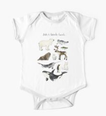 Arctic & Antarctic Animals One Piece - Short Sleeve
