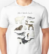 Arctic & Antarctic Animals Unisex T-Shirt
