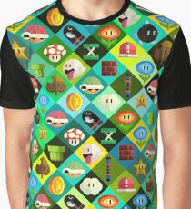 Mario Collage Graphic T-Shirt