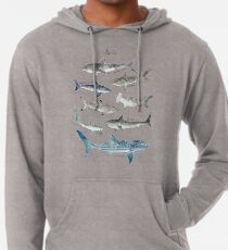 Sudadera con capucha ligera Tiburones