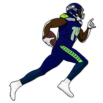 DK Metcalf Green Seattle Seahawks Football Glossy Sticker 