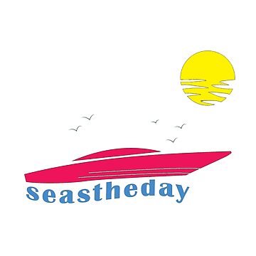 Artwork thumbnail, Seas the Day Maritime Speedboat Powerboat Skipper. by maxxexchange