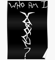Wer bin ich - Mystery Woman Tattoo - Weiß Poster