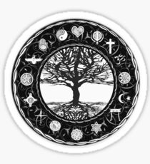 World Religions Unity Tree of Life Sticker