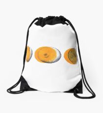 shifty orange Drawstring Bag