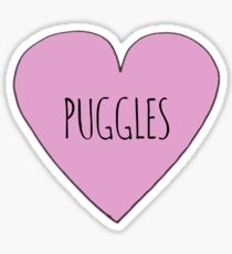Puggle love Sticker