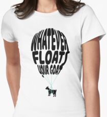Camiseta entallada lo que sea que flote tu cabra