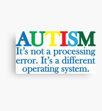 Autism Operating System Canvas Print
