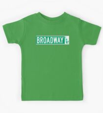 Broadway (with Statue of Liberty), Street Sign, NYC Kids Tee