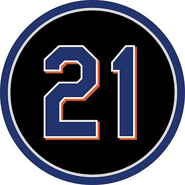 Carlos Delgado #21 Jersey Number Sticker for Sale by StickBall
