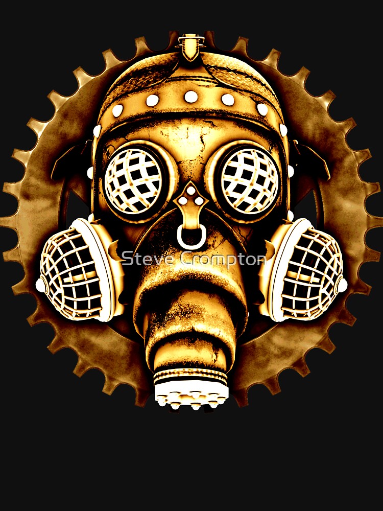 Steampunk/Cyberpunk Gas Mask #1D Steampunk T-Shirts by SC001