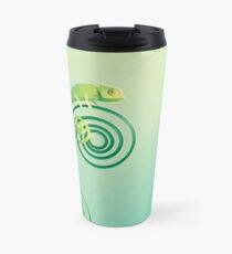 Chamouflaged green Chameleon lizard Travel Mug