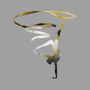Artwork thumbnail, Rhythmic Gymnast - Ribbon Acrobatic by ArtlandStudio