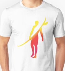 Grab Your Board in Red Unisex T-Shirt