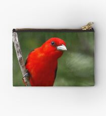 Scarlet Tanager Zipper Pouch