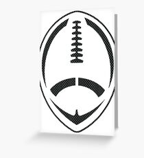 Vector Football - Mesh (Black) Greeting Card