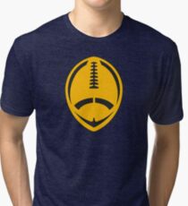 Gold Vector Football Tri-blend T-Shirt