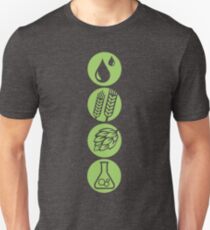 BEER: Water, Barley, Hops & Yeast Unisex T-Shirt