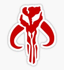 Mandalorian (red) Sticker