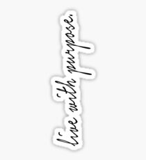 live with purpose Sticker